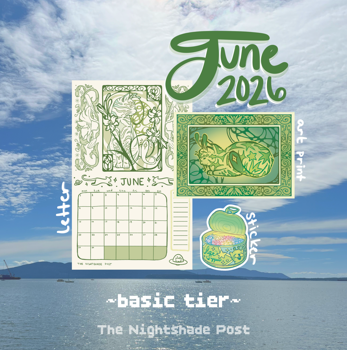 The Nightshade Post | Basic Tier (Monthly Snail Mail)