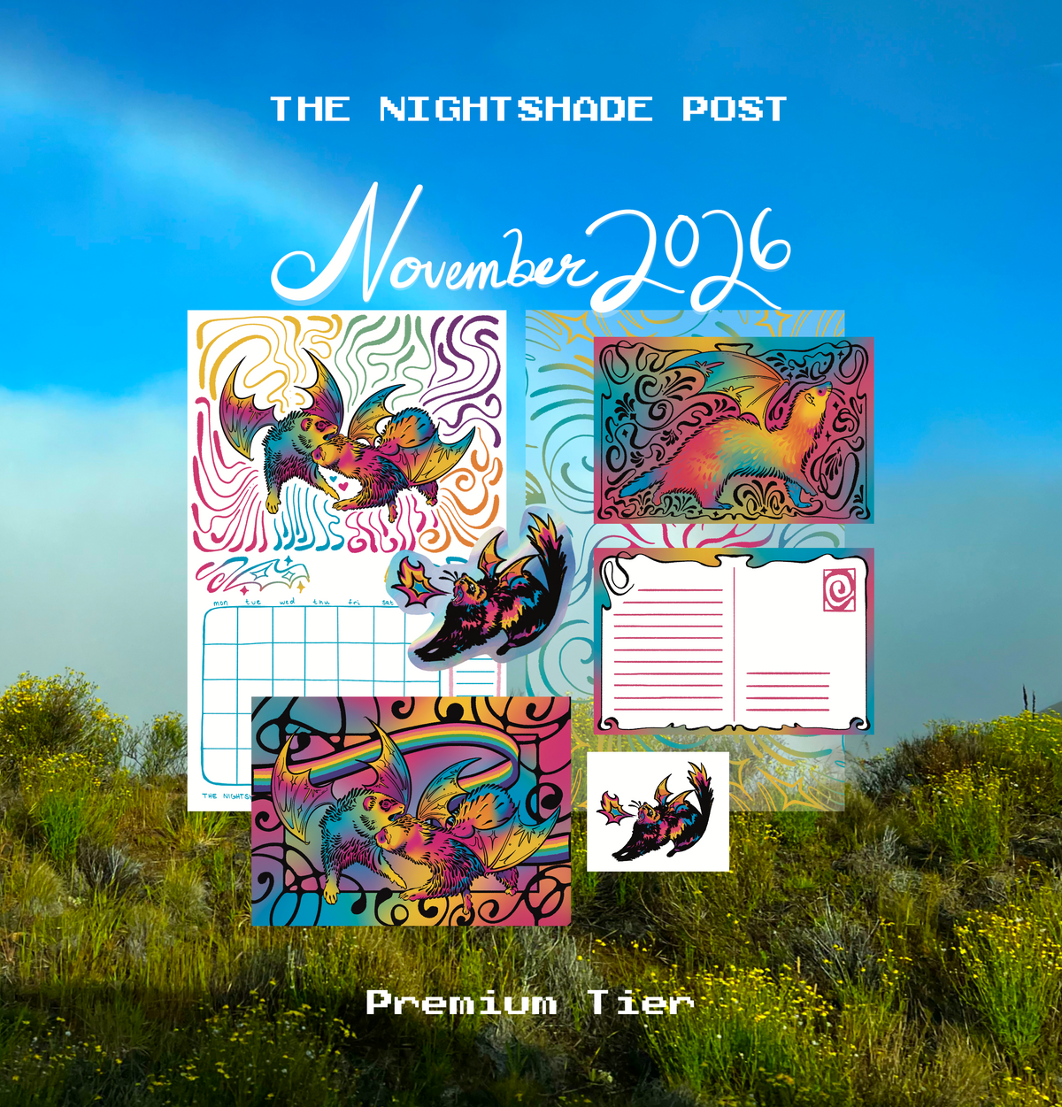 The Nightshade Post | Premium Tier (Monthly Snail Mail)